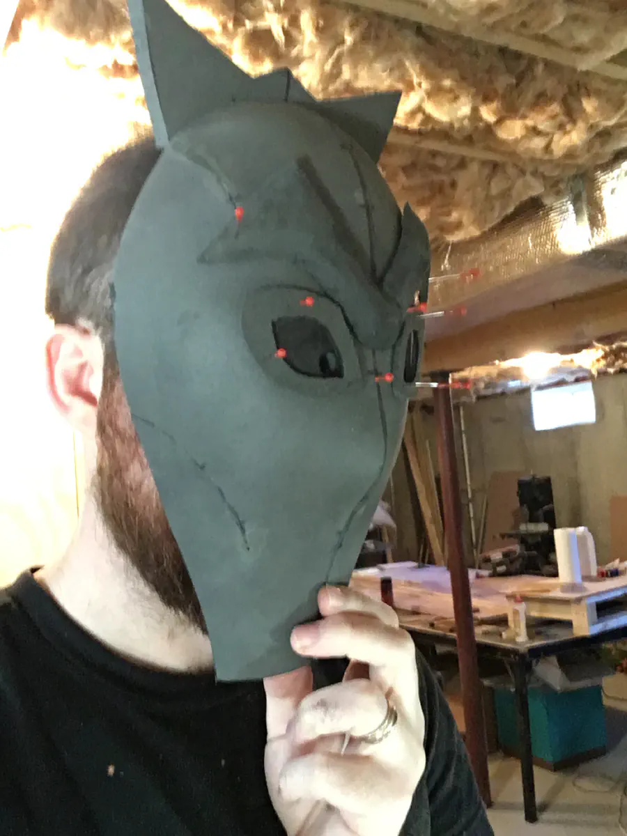 The chin-line was way too square and was tapered down.
